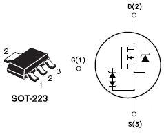 STN1NK60Z, N-channel 600V - 13? - 0.8A - SOT-223 Zener-Protected SuperMESH™ Power MOSFET